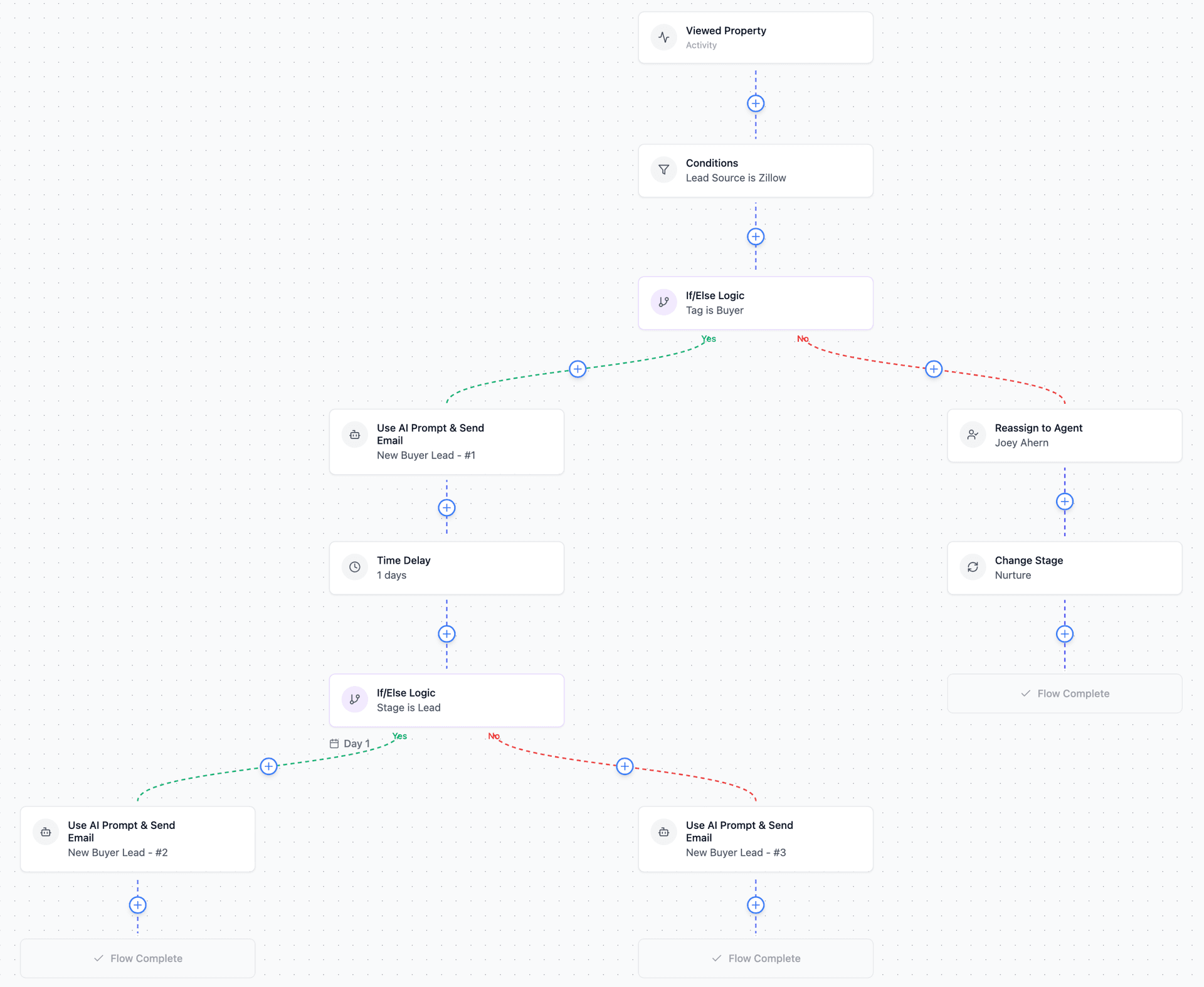 Flow Builder Interface